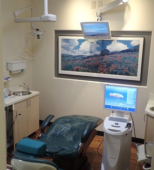 Modern dental office treatment area