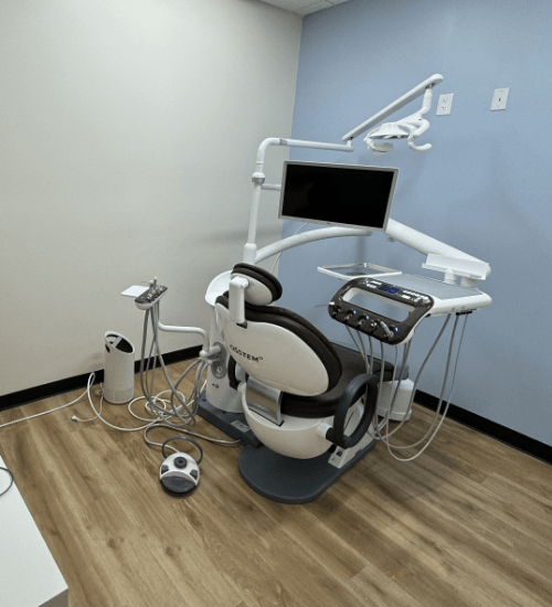 Modern dental office treatment area