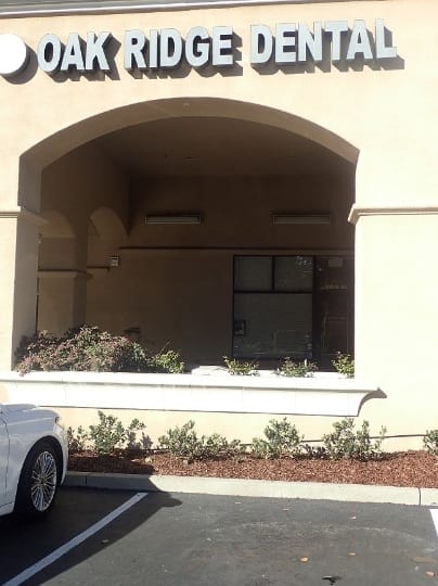 Outside view of Oak Ridge Dental office building in San Ramon California