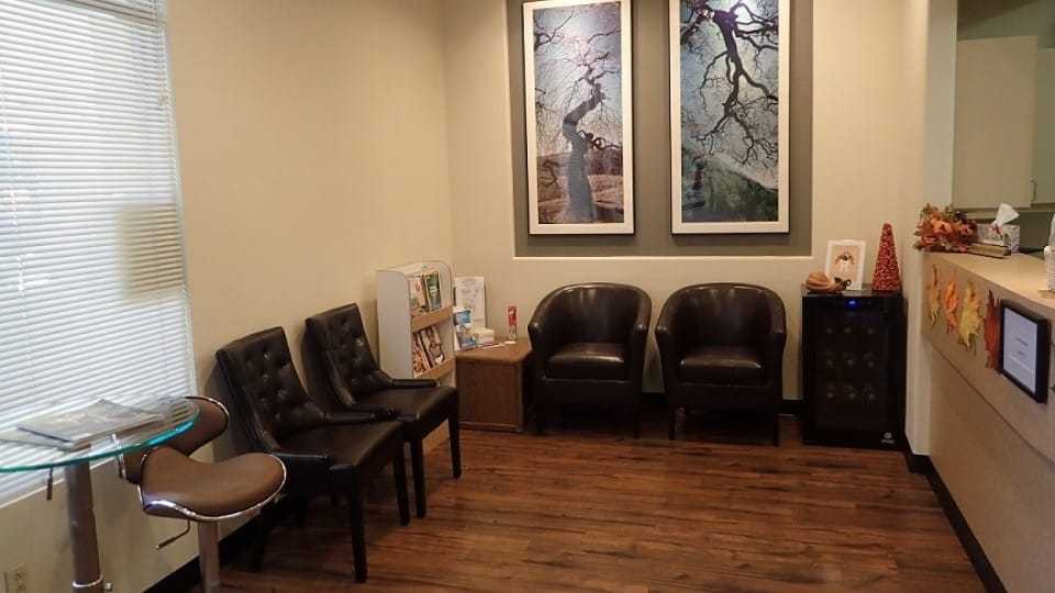 Dental office waiting room