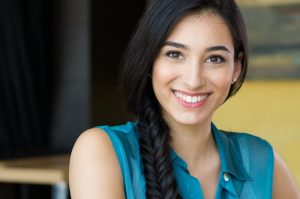 Woman with beautiful smile